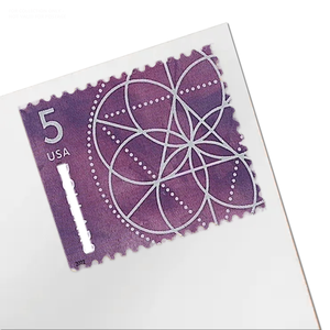 Estampillas <span class=keywords><strong>Postales</strong></span> Coleccionables Personalizadas 2022, 5 Libros de Geometría Floral, Álbum para Coleccionar Estampillas <span class=keywords><strong>Postales</strong></span> Originales - Product Image 1