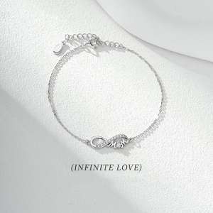 Joyería de Moda para Mujer, Joyería Fina, Conjunto de Joyería de Moda, Pulsera y Brazalete de Plata 925, Joyería, Pulsera Love - Product Image 2