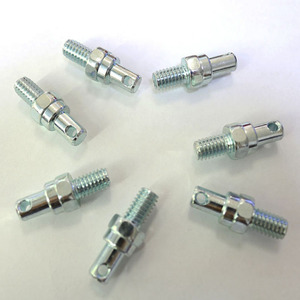 <span class=keywords><strong>Biella</strong></span> in acciaio zincato personalizzata in fabbrica M4 M6 M8 8-32 fresatura CNC <span class=keywords><strong>a</strong></span> croce foro perno connettore perno perno <span class=keywords><strong>a</strong></span> vite - Product Image 4