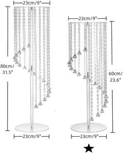 शादी की पार्टी टेबल सेंटरपीस के लिए क्रिस्टल शादी का फूल स्टैंड फूलों का स्टैंड फूलों का स्टैंड फूलों का स्टैंड - Product Image 2