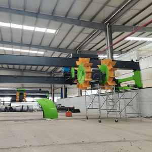 500m หมุน3/ชั่วโมงปุ๋ยหมักย่อยสลายได้ทางชีวภาพอุปกรณ์เปลี่ยนปุ๋ยหมักล้อ - Product Image 3