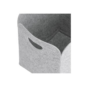 Zeller Presente Aufbewahrungskorb Filz 36x28x36cm Grau - Product Image 3