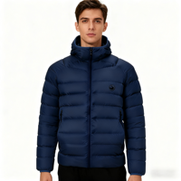 Veste matelassée en fibre de nylon 100% pour homme-hydrofuge et coupe-vent