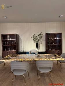 YUSHI Piano <span class=keywords><strong>per</strong></span> Tavolo da Pranzo in Quarzite Patagonia di Lusso Moderno con Caratteristica Impermeabile <span class=keywords><strong>per</strong></span> Hotel, <span class=keywords><strong>Spazi</strong></span> <span class=keywords><strong>Commerciali</strong></span> e Arredamento Sala da Pranzo - Product Image 3
