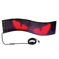 20*64 coche Led pantalla signo a todo Color personalizado texto patrón animación programable maletero diablo ojos pantalla