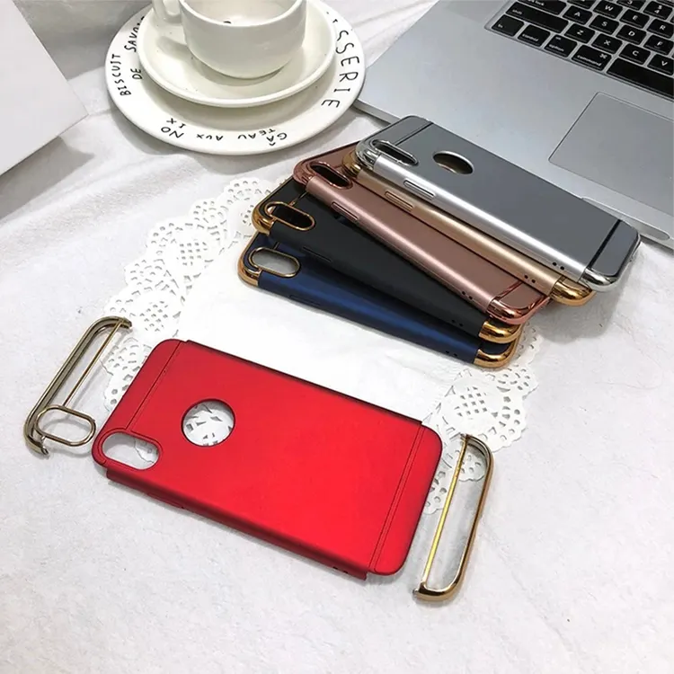 2022 Luxury Slim For Xiaomi for Redmi Note 5 pro For iPhone 13 XS 8 7 6 6s Plus 5S SE Back Cover Shell 3 in 1 Mobile Phone Case