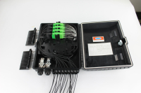 Kotak Splitter PLC 1*8 Tipe Tanpa Potong 8 Core Pigtail Hitam Putih NAP Box ODP FTB FTTH Fiber Optik