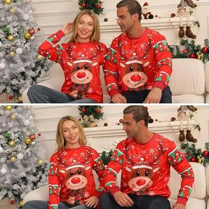 <span class=keywords><strong>T</strong></span>-<span class=keywords><strong>shirt</strong></span> à manches longues unisexe, surdimensionné, en polyester 100 % écologique, à motif graphique 3D sur le thème <span class=keywords><strong>de</strong></span> Noël, style original - Product Image 5