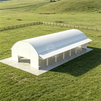 Tente préfabriquée en PVC pour bétail, animaux d'élevage, chevaux, abri portable pour bétail