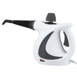 Limpiador a Vapor Portátil Manual de Plástico con Capacidad de 0.9L para Uso Doméstico, Blanco con Detalles Negros TM-399 - Product Image 2