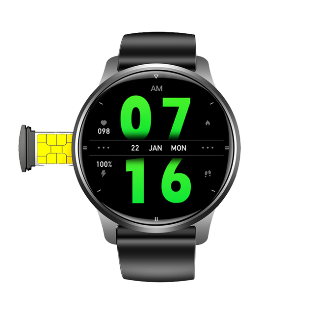 P68 Pro 4G Sim Card SmartWatch Amoled Round Waterproof Camera GPS Wifi 1.5 Inch 750Mah Hotspot Blood Oxygen Heart Rate Watch