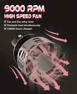 Tốt nhất bán 6000LM 75 Wát A75 IP68 H1 <span class=keywords><strong>LED</strong></span> bóng đèn Đèn pha gpne H7 HI/lo chùm xe <span class=keywords><strong>Led</strong></span> Đèn Pha bóng đèn - Product Image 5