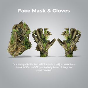 Vêtements d'aventure en plein air Ghillie costume pour hommes chasse 3D feuille Gillie costume Camo chasse Gillies Camo chasse costumes - Product Image 6