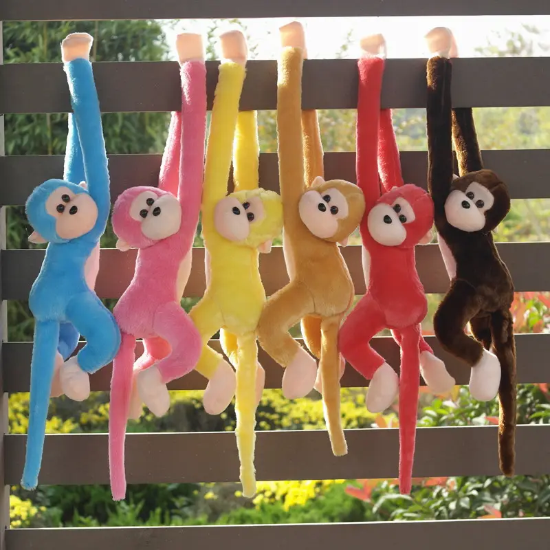 Cute Screech Monkey Plush long tail monkey Toy mascot factory manufacturing plushdoll Gibbons Kids Gift bigsize oversize forest