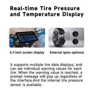 Alienrider M12 Pro Motorfiets Dashcam 6.1 Inch Touchscreen Carplay <span class=keywords><strong>Android</strong></span> Automatische Navigatie 77Ghz Millimeter Wave Radar Bsd - Product Image 5