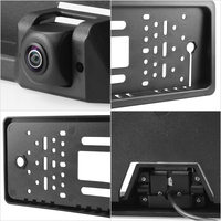 Caméra de recul GreenYi AHD 1080P avec trajectoire dynamique pour cadre de plaque d'immatriculation européenne, pour camion, bus, SUV, pick-up, camping-car