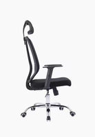 Chaise de bureau moderne en maille ergonomique à dossier haut, pivotante, avec support lombaire réglable, cadre en acier, haute densité, vente chaude
