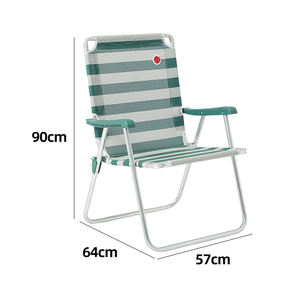 होमफुल पोर्टेबल एल्यूमीनियम समुद्र तट लाउंज कुर्सी उच्च पीठ तह समुद्र तट कुर्सी - Product Image 4