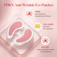 Masque pour les yeux à micro-aiguilles au collagène PDRN de saumon, marque privée, patchs pour les yeux, effet repulpant, anti-âge, anti-rides, patchs pour les yeux à micro-aiguilles