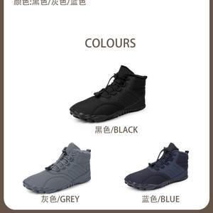 Zapatos cálidos con forro de piel aislado para senderismo al aire libre y clima frío impermeable antideslizante invierno cálido botas de nieve para hombres y mujeres - Product Image 5