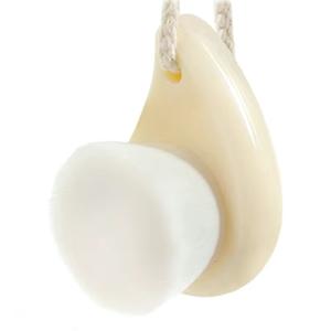 Venta caliente Mango de madera Cepillo de lavado de cara Forma de gota de lluvia Cepillo de limpieza facial Cepillo removedor de maquillaje de cabello suave - Product Image 2