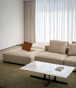 ชุดโซฟาสไตล์อิตาลีทันสมัยชุดโซฟาผ้าเวสไซด์เฟอร์นิเจอร์หนังโซฟาห้องนั่งเล่นคุณภาพสูง - Product Image 5