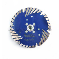 Lame de scie turbo diamantée de 5 pouces pour la découpe du granit, pressée à chaud au nitrure, pour OEM industriels