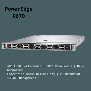สำหรับเซิร์ฟเวอร์แร็ค PowerEdge R670 1U - Intel Xeon รุ่นที่ 4 สูงสุด 144 คอร์ แรม DDR5 8TB พื้นที่จัดเก็บข้อมูล 122.4TB เครือข่าย 100GbE มีสินค้าในสต็อก - Product Image 3