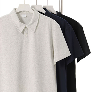 240G Peso pesado Sorona Polo 7A Color sólido antibacteriano Manga corta - Product Image 2