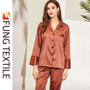 Pijamas de Lujo para Mujer Fung 6001, Pijamas de Manga Larga y Pantalones para Novia, Damas de Honor, Fiesta de Bodas - Product Image 6