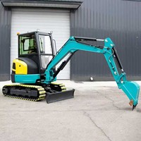 Mini Excavator 2 Ton Mesin Penggali Kecil Beroda Rantai Hidrolik dengan Hydraulic Breaker Siap untuk Pertanian