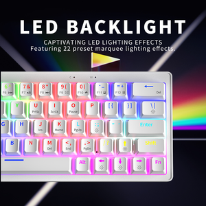 ZA63 Customized Hot Swappable <b>USB</b>-C RGB Backlit 63Keys Mini Wired 2.4G Wireless Gaming Mechanical <b>Keyboard</b> Office Laptop ZIFRIEN - Product Image 6