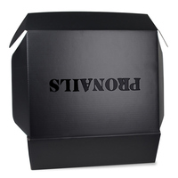 Boîtes d'impression personnalisées noir, 1 côté, pour le rangement de vêtements, avec logo personnalisé