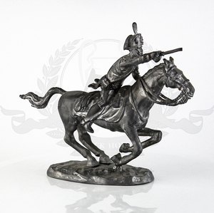Materiale del metallo Nero Equestre Horse Statua Ornamenti In Metallo Spada Cavalleria Awards - Product Image 1