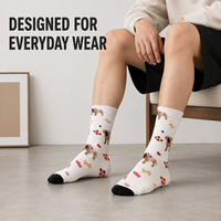 Chaussettes personnalisées sportives OEM pour adultes, automne, en polyester/nylon/coton/bambou/laine, sans couture, résistantes aux déchirures, séchage rapide