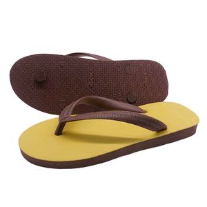 Tongs classiques en caoutchouc blanc pour hommes, avec bride bleue, antidérapantes, sandales de plage, vente en gros, pas cher, chaussons d'été, logo personnalisé, OEM - Product Image 1