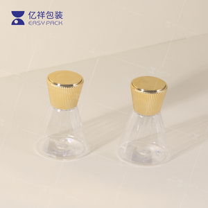 Wholesale Luxury <strong>Funnel</strong> <strong>Plastic</strong> <strong>Transparent</strong> Cosmetic Bottle Skincare Toner Make up Remover Container with Lid for Packaging - Product Image 3