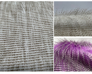 Commercio all'ingrosso 90mm Pile <span class=keywords><strong>pelliccia</strong></span> Faux fagiano colorato Grizzly artigianato <span class=keywords><strong>pelliccia</strong></span> di mosca materiale per giocattoli abbigliamento collari costumi Cosplay - Product Image 5