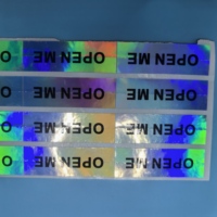 Autocollant holographique anti-contrefaçon, autocollant holographique 3D couleur, étiquette holographique avec code QR, autocollant holographique transparent G