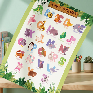 Póster Educativo del Alfabeto ABC - Papel Mate de Arte Moderno de 157g para Decoración de Paredes para el Regreso a Clases - Product Image 3