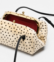 Sac à bandoulière rétro en peluche imprimé léopard à pois, sac sous le bras, sac à clip d'hiver pour femme, sac à main, conception personnalisée OEM/ODM en usine