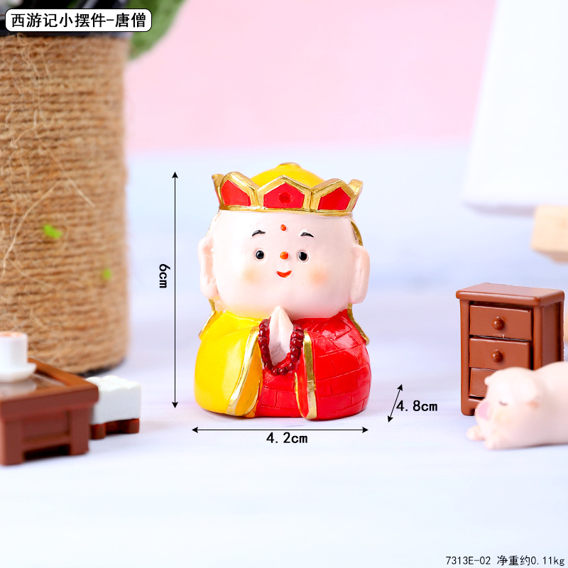 7313E-02 Figurine miniature Voyage vers l'Ouest - Tang Sanzang