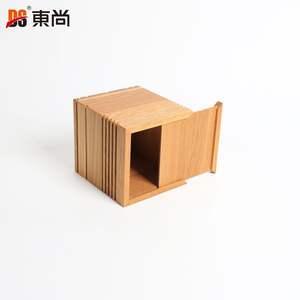 Boîte à mouchoirs carrée en bois faite à la main de haute qualité, de style moderne et professionnel, pour le bureau, avec couvercle, organisateur de serviettes - Product Image 4