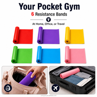Bandes de résistance pour les jambes, longues et plates, élastiques, pour l'entraînement du bas du corps, des fessiers, des hanches et les séances de fitness