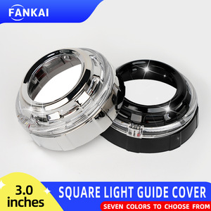 Coques de finition pour éclairage 3,0 pouces en plastique, feux de jour LED Angel Eye pour mise à niveau des phares de voiture - Product Image 3