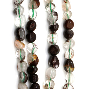 Bán Buôn Loose Đá Quý Ngẫu Nhiên Hạt Màu Xanh Lá Cây Tự Nhiên Ma Bead Sợi 6X8Mm Không Thường Xuyên Hạt Cho Đồ Trang Sức Làm - Product Image 2