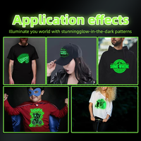 Feuille de transfert DTF PET phosphorescente FCOLOR pour Halloween – Matériau noctilucent pour personnalisation de sweats à capuche, t-shirts et transferts thermiques sur tissu