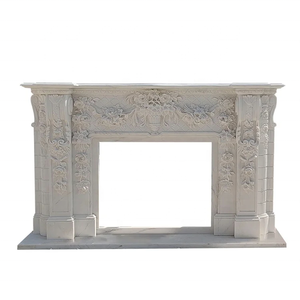 <span class=keywords><strong>Cheminée</strong></span> autoportante de style occidental en pierre naturelle d'<span class=keywords><strong>occasion</strong></span> pour les hôtels et les foyers au charbon Application de <span class=keywords><strong>marbre</strong></span> naturel - Product Image 2