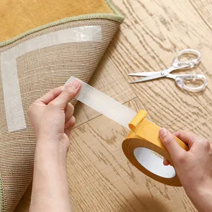 SHIMOYAMA बहुउद्देशीय दीवार चिपचिपा पीला डबल पक्षीय चिपकने वाला कागज टेप भारी शुल्क स्ट्रिप्स हटाने योग्य बढ़ते टेप
