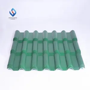 绿色波纹合成树脂ASA聚氯乙烯塑料西班牙罗格布屋顶瓦阿尔及利亚